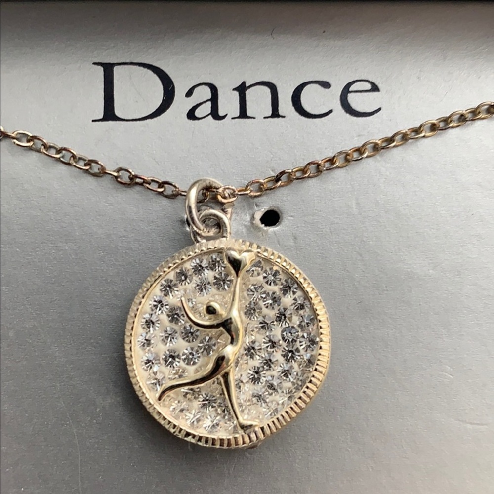 Dance Like No One Watching Silver Plated Necklace